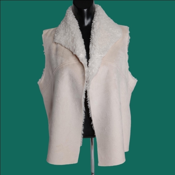 Christopher & Banks REVERSIBLE VEST P/M‎ IVORY NWT - Picture 3 of 14
